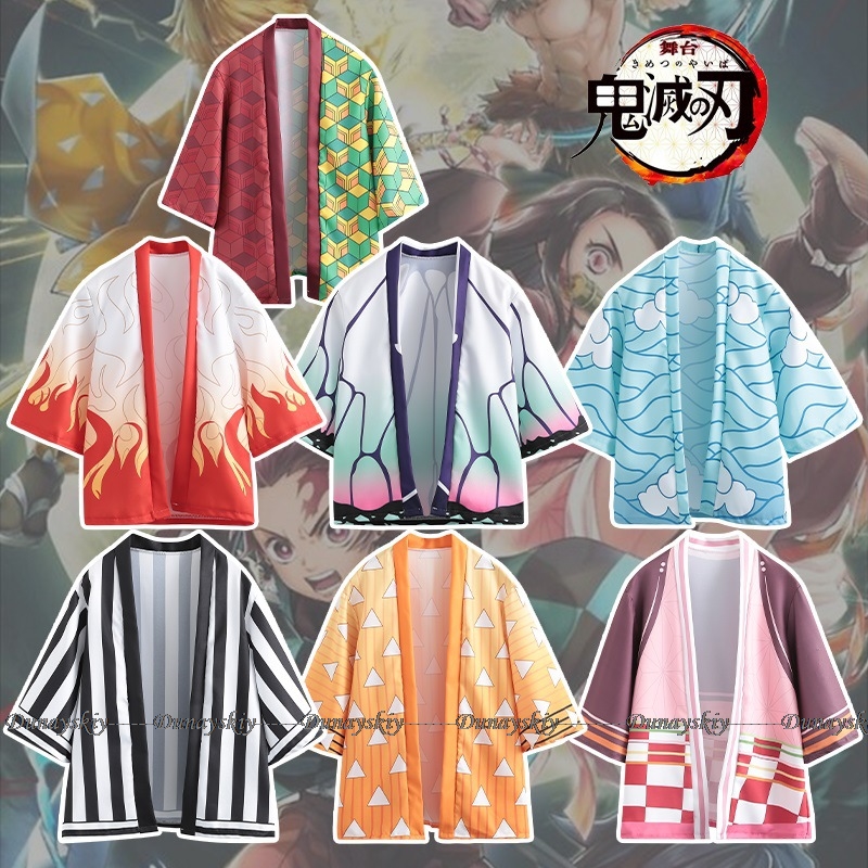 Cosplay Anime Zenitsu - Anime przebranie na karnawał płaszcz Kimetsu