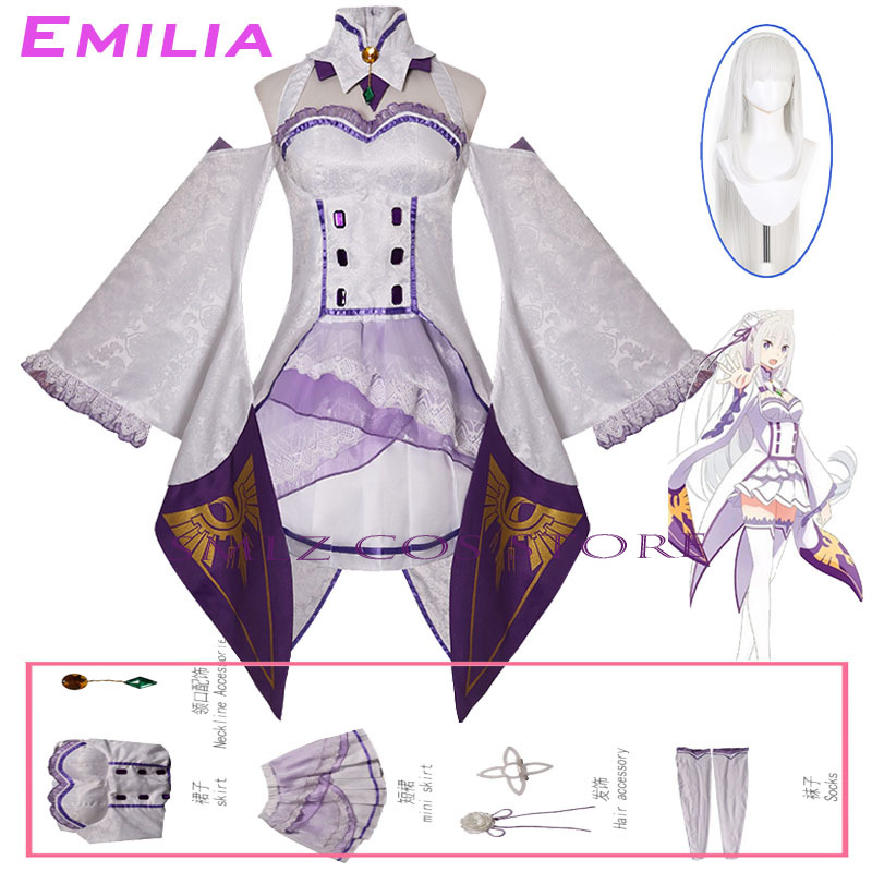 Anime Cosplay Live - Emilia Cosplay Anime Re:Zero Kara Hajimeru