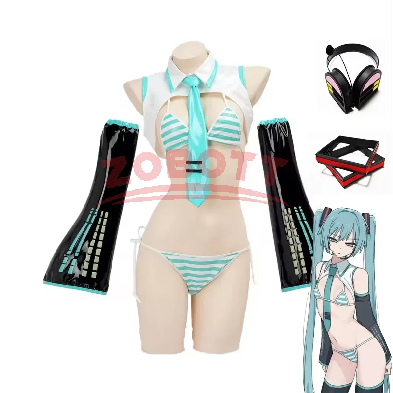 Anime Cosplay Bikini - Anime Miku Cosplay Kostium Miku Formula