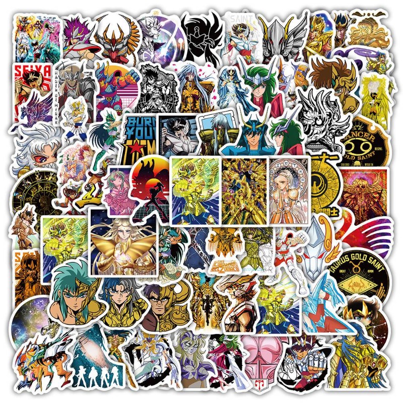 Anime Cosplay Characters - 101 szt. Naklejki Anime Saint Seiya,
