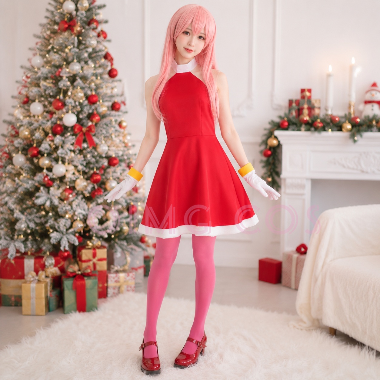 Anime Cosplay Female - Kostium Cosplay Amy Rose dla dorosłych,