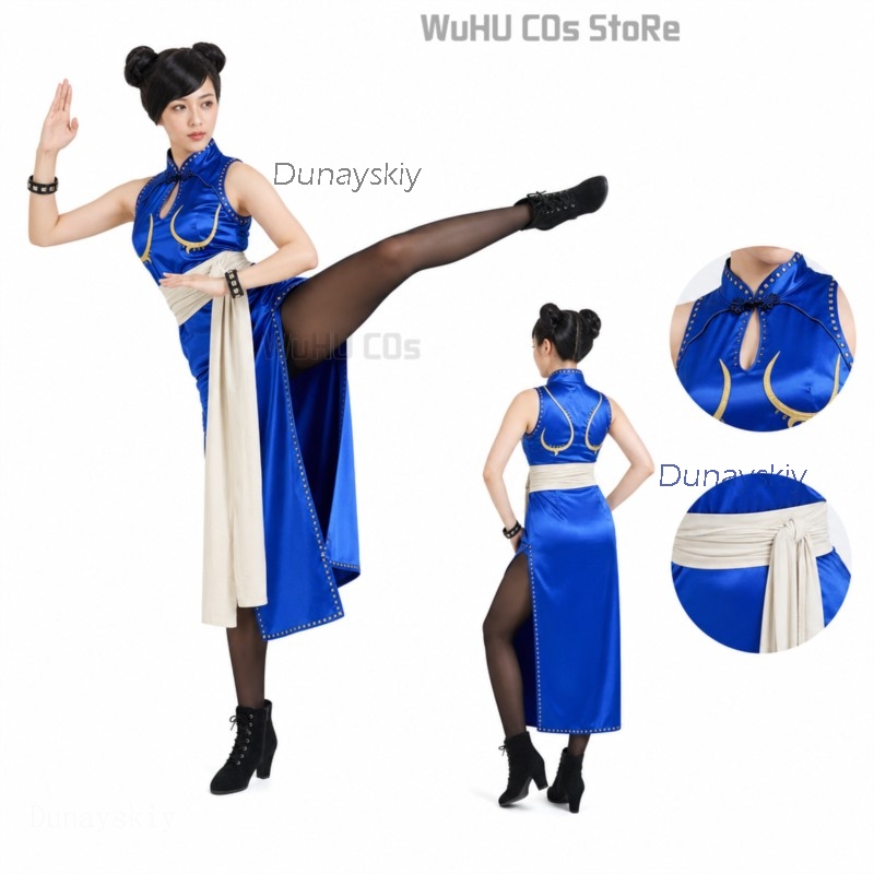 Anime Cosplay Live - Zestaw Kostiumu Cosplay Chun Li dla