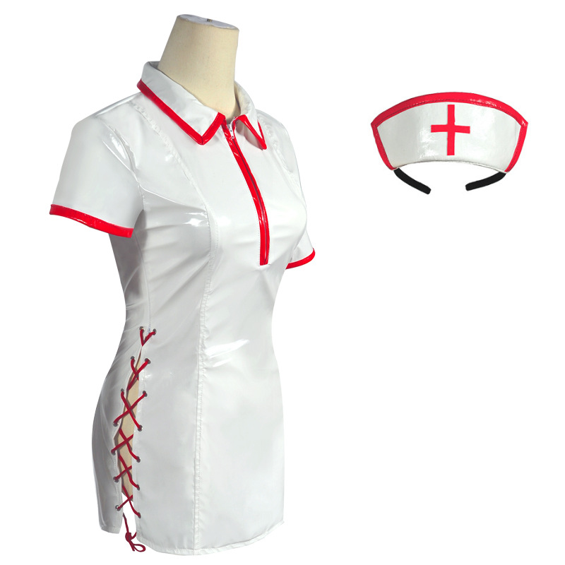 Anime Cosplay Makima - Strój pielęgniarki Makimy, sukienki ze sztucznej