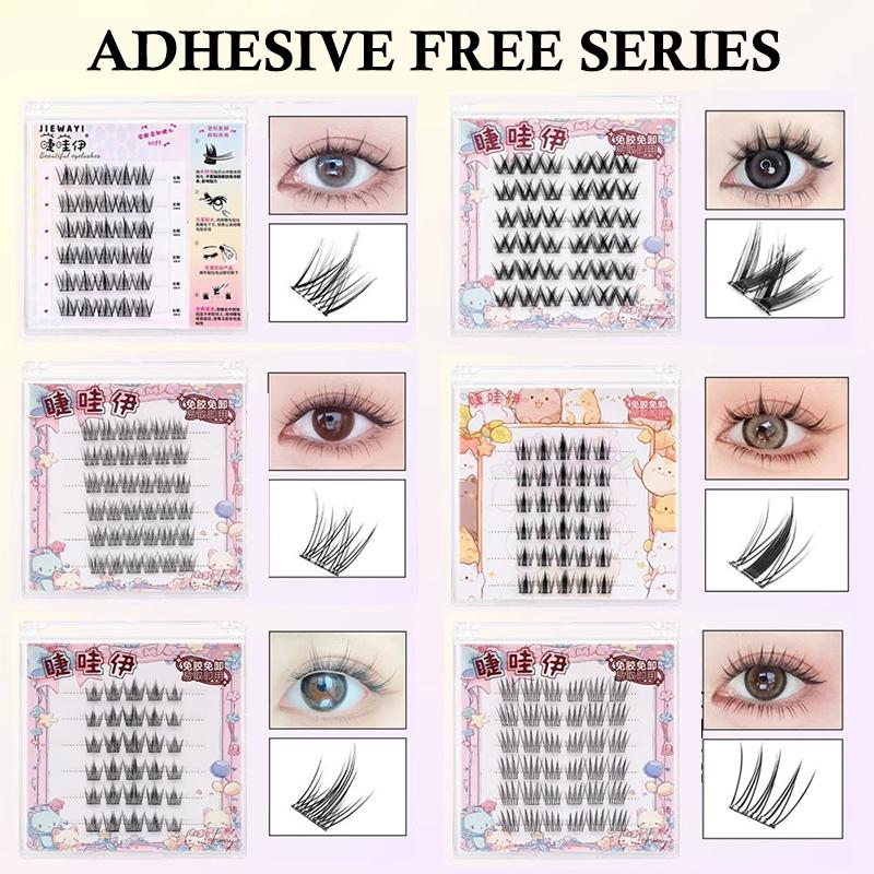 Anime Cosplay Lashes - 6 Rzędów Segmentowych Sztucznych Rzęs DIY