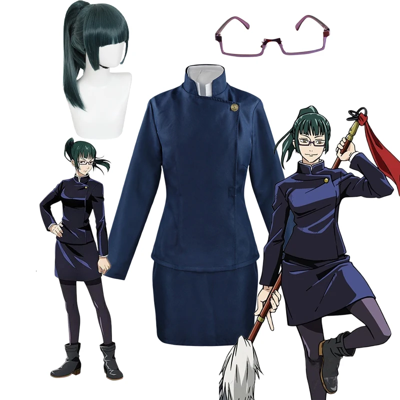 Cosplay Anime Yuki - Kostium Cosplay Jujutsu Kaisen Maki Zenin,
