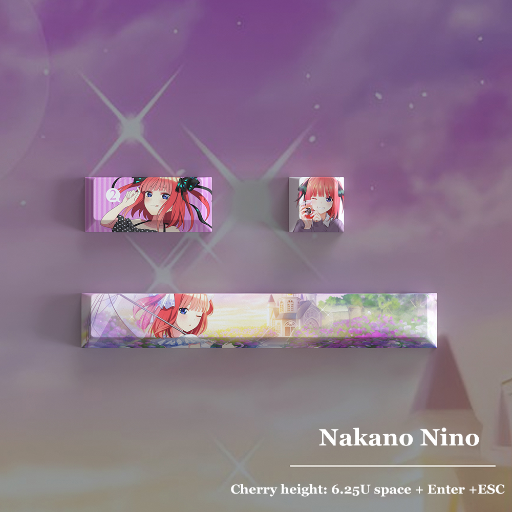 Quintuplets Anime Cosplay - Klawisze PBT z motywem Quintessential Quintuplets,