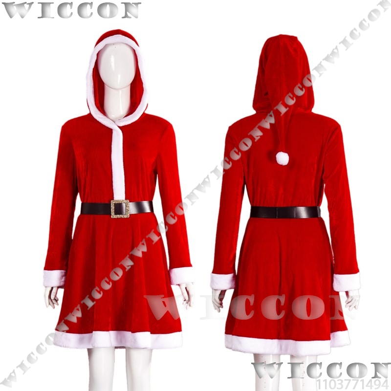 Anime Cosplay Event 2025 - Sukienka świąteczna 2025, nowa, czerwona, z
