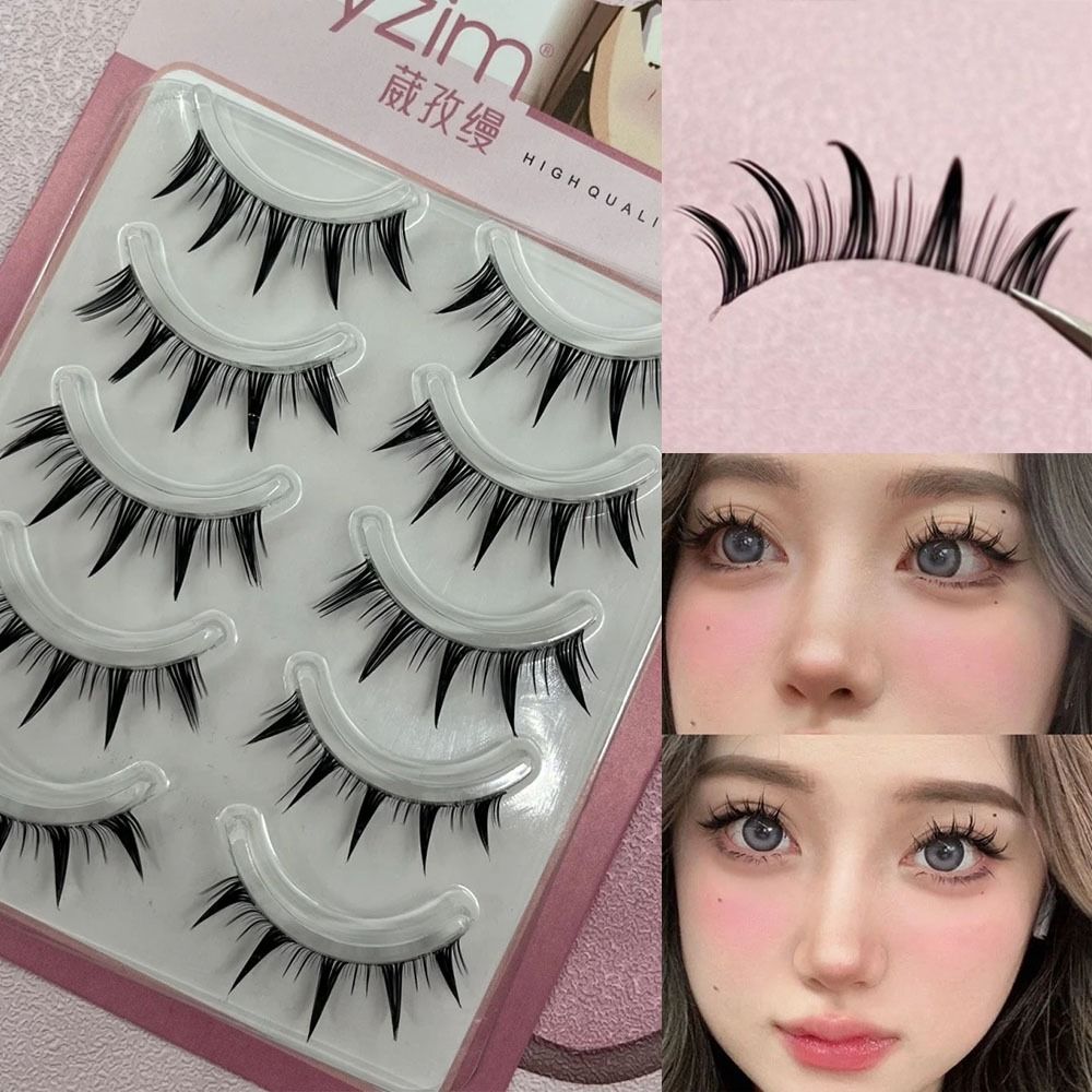 Anime Cosplay Lashes - Zestaw 5 par japońskich sztucznych rzęs