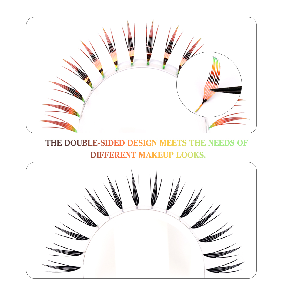 RUJADE Błyszczące Kolorowe Rzę – Anime Cosplay Lashes recenzja i cena