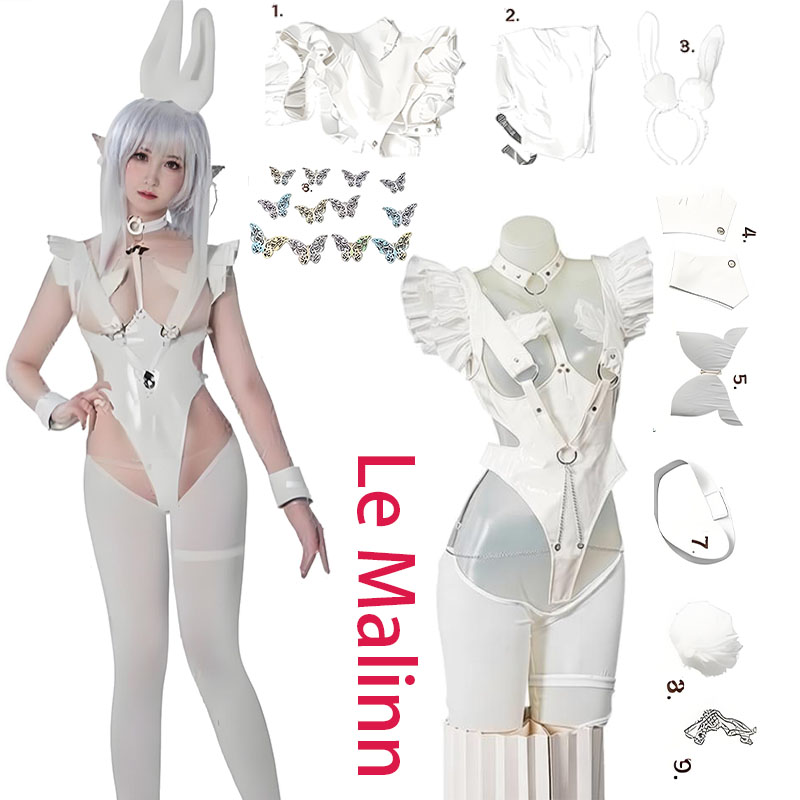 Uszy Złego Białego Królika ‌   – Anime Cosplay Jumpsuit recenzja i cena