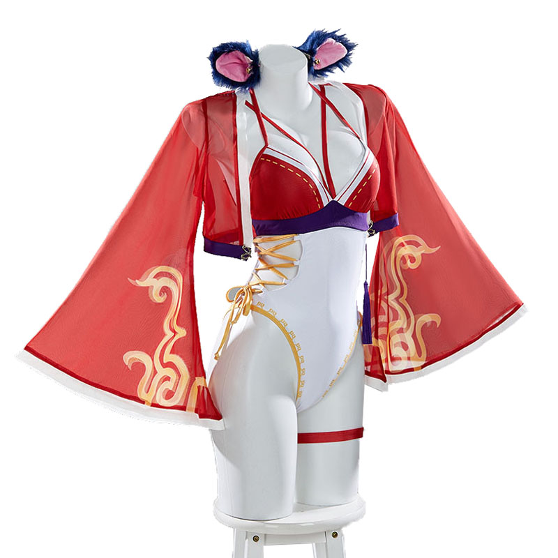Kostium cosplay Ahri w stroju  – Anime Cosplay Bikini recenzja i cena