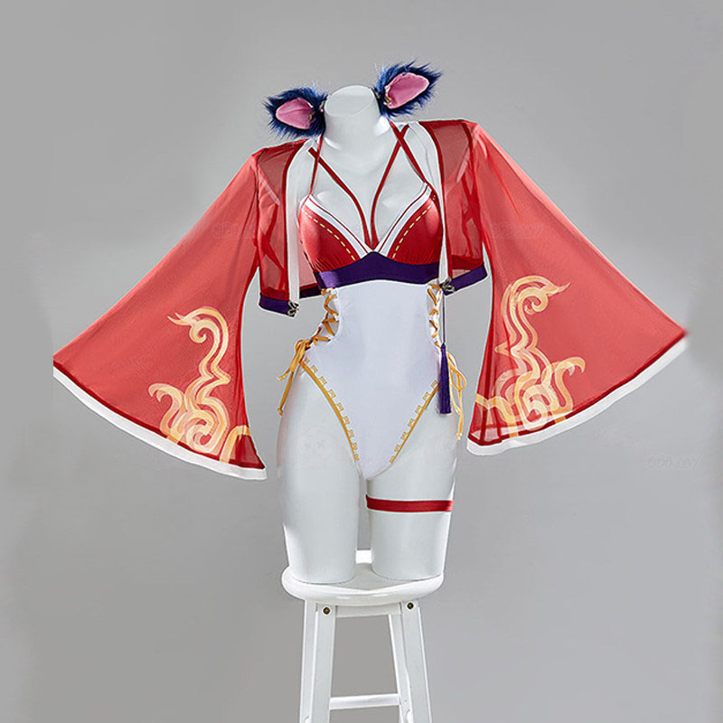 Kostium cosplay Ahri w stroju  – Anime Cosplay Bikini recenzja i cena