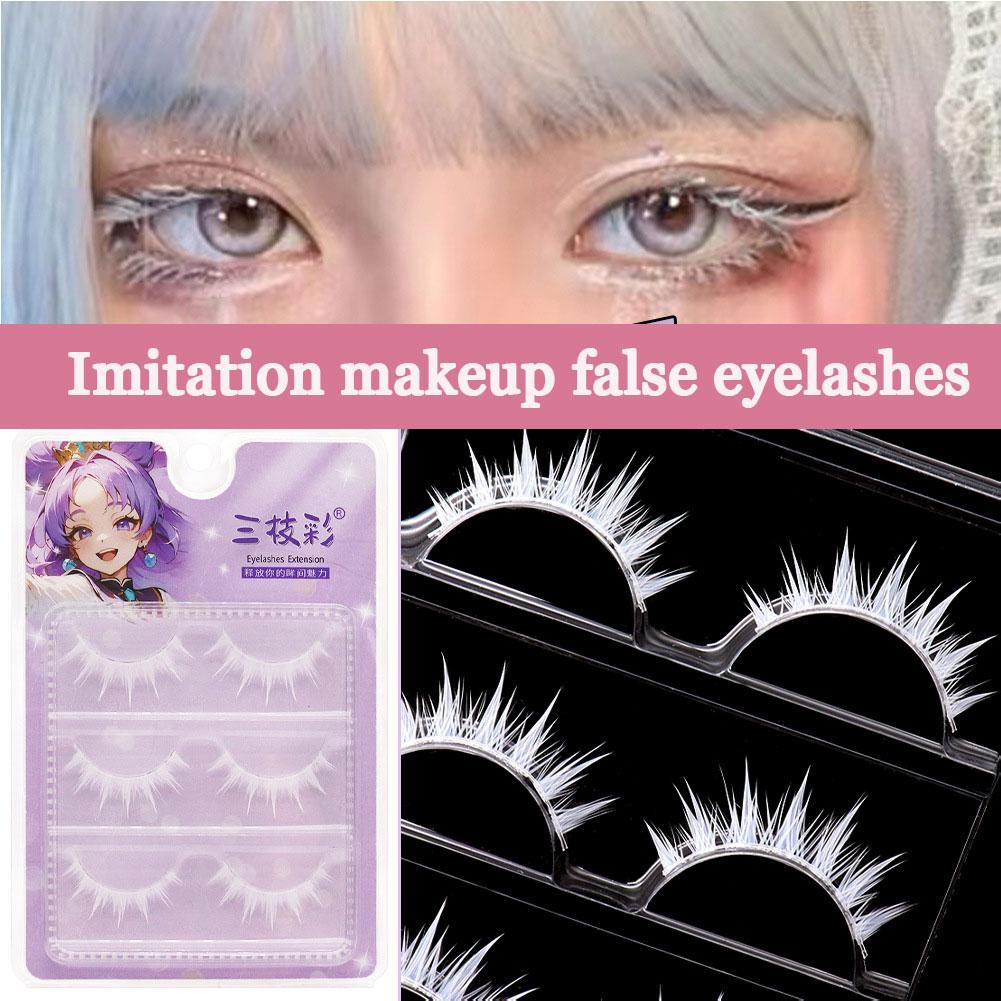 Białe sztuczne rzęsy do cospla – Anime Cosplay Lashes recenzja i cena