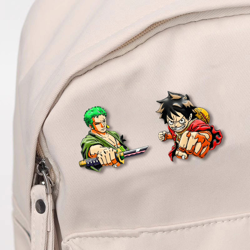 Zestaw 4 broszek z postaciami  – Cosplay Anime Zoro recenzja i cena